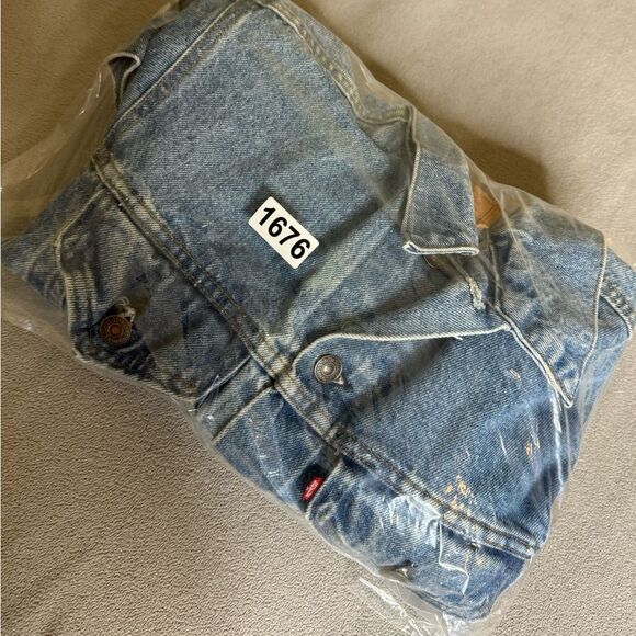 Vintage Levi’s 1980’s Jean Denim Jacket Blue Rare Mens size 40 Made in Usa - Picture 16 of 16